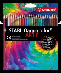 Akvareļzīmuļu komplekts Stabilo Aquacolor Arty 24 gab.