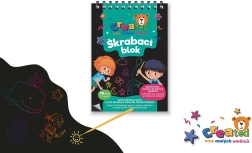 Izskrāpējamas krāsainas piezīmju lapas 10×14 cm, 10 gab.