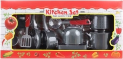 Bērnu plastmasas trauku komplekts spēļu virtuvei