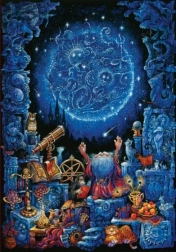Spīdoša puzle Astroloģija 1000 gabali