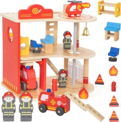 Koka ugunsdzēsēju stacija, 3 stāvi, 14 detaļas, VIGA