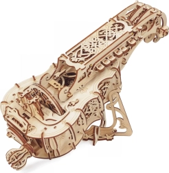 Ugears mehāniskā koka lira (hurdy-gurdy) – komplekts