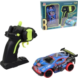 RC sacīkšu auto 2,4 GHz 1:32 ar LED, 13 cm