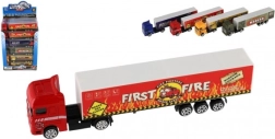 Teddies kravas auto ar piekabi – metāla brīvgaitas modelis (krāsu mikss)