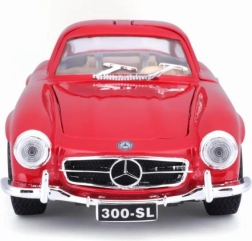 Metāla modelis BBURAGO 1:24 MERCEDES‑BENZ 300 SL sarkans