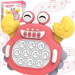 Elektroniskā antistresa spēle Pop It krabis sarkans