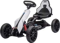 Bērnu pedāļu gokarts BABY MIX Speedster, balts