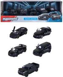 Dāvanu komplekts metāla automašīnām Black Edition 1:64 (5 gab.)