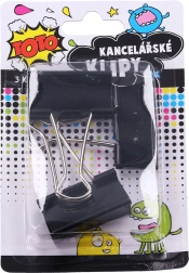 Kancelejas klipši 41 mm, komplekts 3 gab.