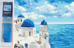 NORIMPEX dimanta gleznošana Mākoņi virs Santorini 30 × 40 cm