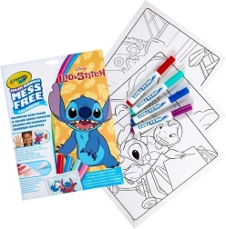 Crayola krāsojamās lapas Lilo un Stitch Colour Wonder + 4 flomāsteri