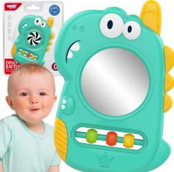 WOOPIE bērnu sensoriskais graužamais ar spogulīti Dino