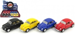 Metāla modelis KINSMART VOLKSWAGEN Beetle ar atpakaļejošo piedziņu 13 cm