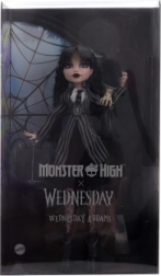 kolekcionējama lelle Wednesday Addams MONSTER HIGH Nevermore uniformā