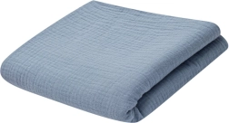 Muslīna bērnu sega 70 × 100 cm zila New Baby