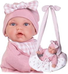 Reālistiska lelle Antonio Juan ar mīkstu auduma ķermeni 27 cm