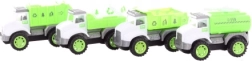 Plastic construction truck in a bag