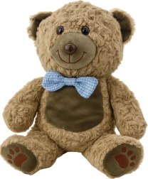 Plush Teddy Bear with Blue Bow Tie 30 cm