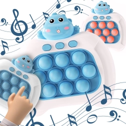 Elektroniskā spēle POP IT Antistresa prasmju spēle Dino Zila