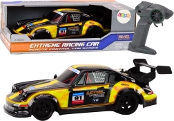 RC auto 1:16 ar gumijas riepām driftiem – dzeltena