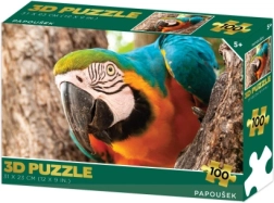 3D puzle papagailis, 100 detaļas