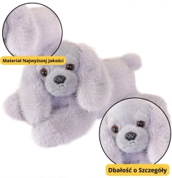 Plush Cocker Spaniel with Weighted Paws Gray 30cm