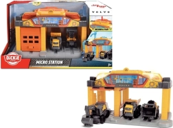 Dickie Toys Volvo būvlaukuma stacija ar transportlīdzekļiem un rotējošu celtni