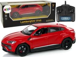 RC auto 1:24 LAMBORGHINI Urus sarkans ar gaismām 2,4 GHz