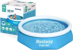 Uzpūšams baseins ar augšējo malu 244 × 61 cm BESTWAY Fast Set