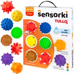 Sensorās bumbiņas TULLO – 8 gabalu komplekts bez caurumiem