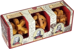 Professor Puzzle Great Minds: Famous Men – 3‑in‑1 Puzzle Set