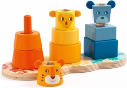 DJECO bērnu krāsaina saliekamā tornīte