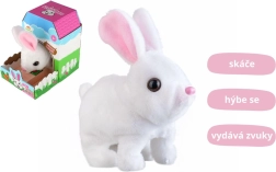 Pūkains trušītis BEN no TEDDIES – lēkājoša un runājoša rotaļlieta