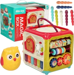 Interaktīvs izglītojošs kubs 6 vienā ar klavierēm un noķer vaboli BIBI-INN