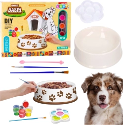 Creative Dog Bowl Painting Set, 6 Pieces