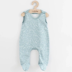 Bērnu rāpulīši New Baby Classic II dino piparmētru krāsā, izmērs 56 (0–3 mēneši)