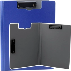 Rakstīšanas paliktnis ar diviem klipšiem A4, zils