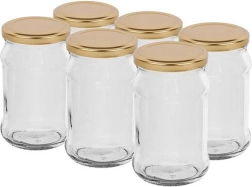 Canning Jars with Lids 300 ml Twist, Set of 6