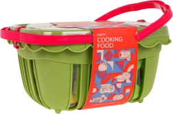 Piknika grozs ar augļiem un dārzeņiem bērniem