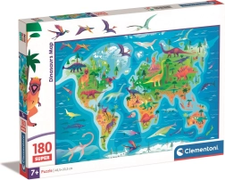 Clementoni puzle dinozauru karte 180 gabali