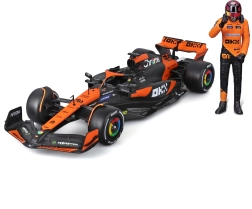 Bburago 1:24 Formula 1 McLaren MCL38 2024 ar pilota figūriņu