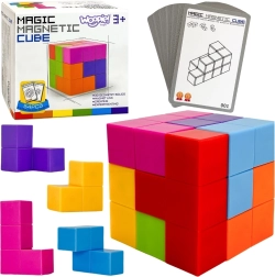 Woopie magnētiskais tetris kubs ar uzdevumu kartītēm
