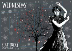 Wednesday adventes kalendārs ar kancelejas piederumiem