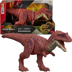 Dinozaura figūra Jurassic World Rebirth Aucasaurus 32,5 cm – Wild Roar no Mattel