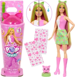 Barbie Pop Reveal Shakes lelle ar kaķēnu un piederumiem