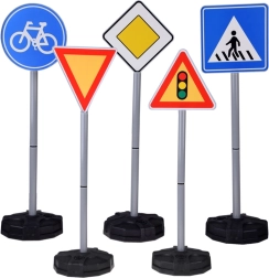 Izglītojošs ceļa zīmju komplekts bērniem