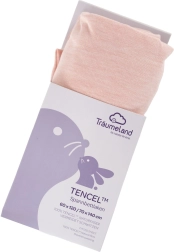 Träumeland Tencel fitted sheet, uni Rose Smoke
