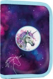 OXY GO Unicorn School Pencil Case with 2 Flaps, Empty