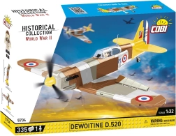 COBI Dewoitine D.520 lidmašīnas konstruktors (1:32), 335 detaļas