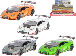 Metāla modelis Lamborghini Huracán LP620-2 1:36 ar atvilkšanas mehānismu, 12 cm